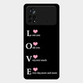 Love Glass Case Cover For Poco X4 Pro 5G