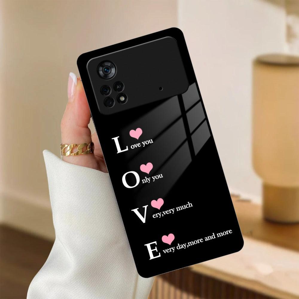 Love Glass Case Cover For Poco - ShopOnCliQ