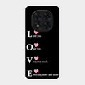 Love Glass Case Cover For Poco X7 5G