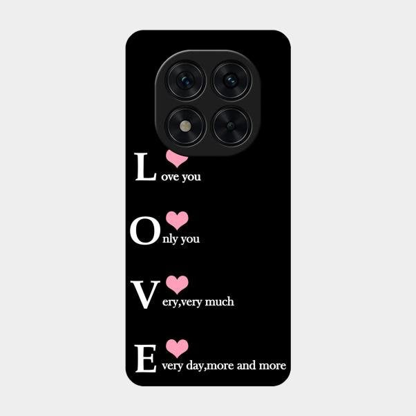 Love Glass Case Cover For Poco X7 5G