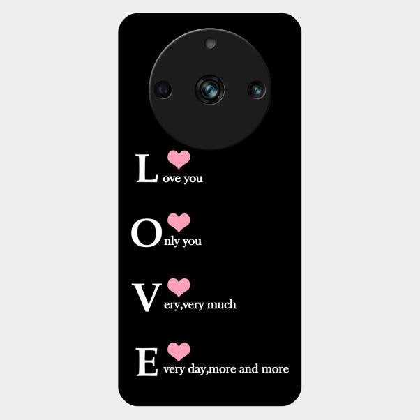 Love Glass Case Cover For Realme 11 Pro Plus 5G