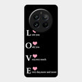 Love Glass Case Cover For Realme 12 Pro Plus 5G