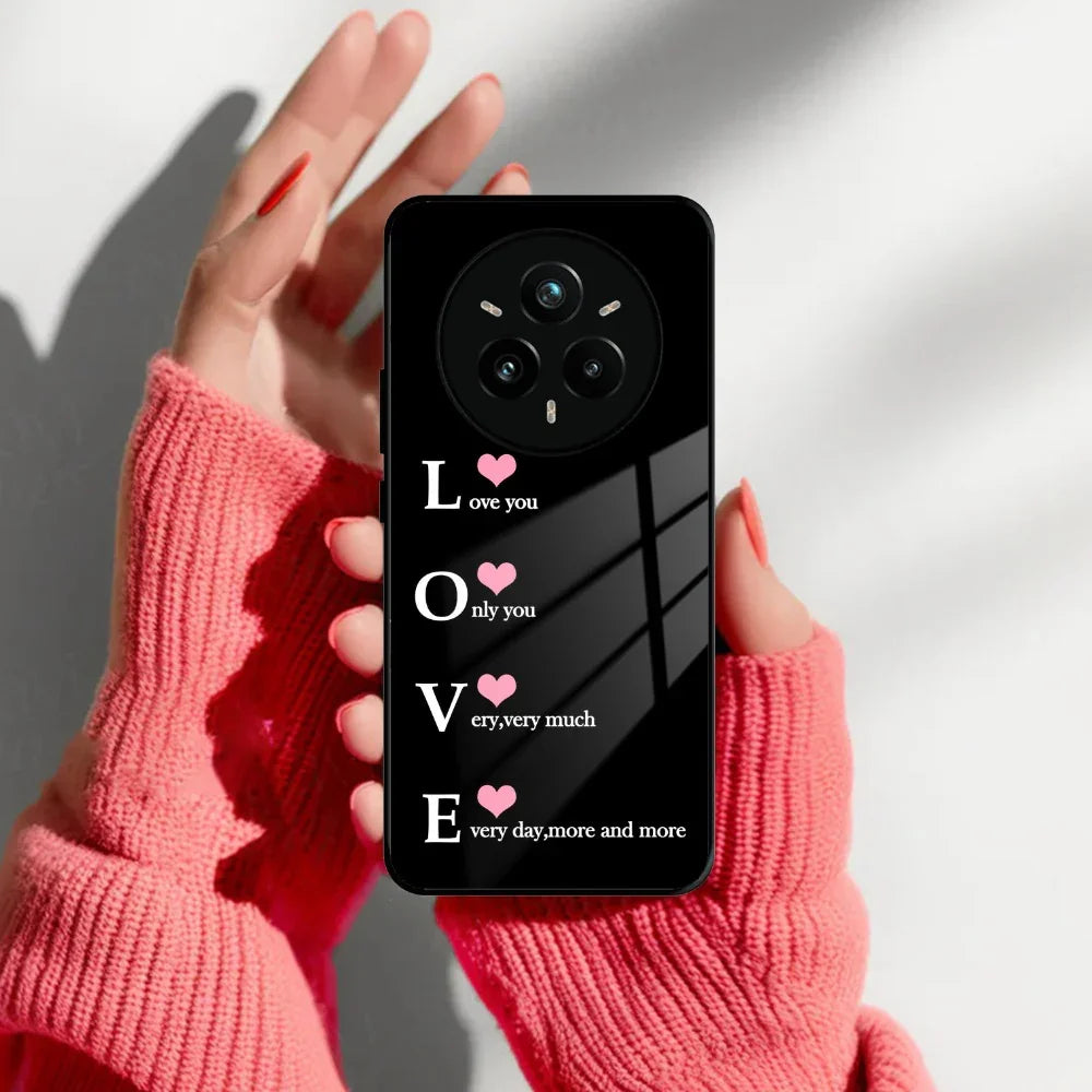 Love Glass Case Cover For Realme/Narzo - ShopOnCliQ