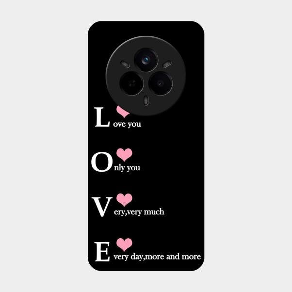 Love Glass Case Cover For Realme 14 Pro Plus 5G