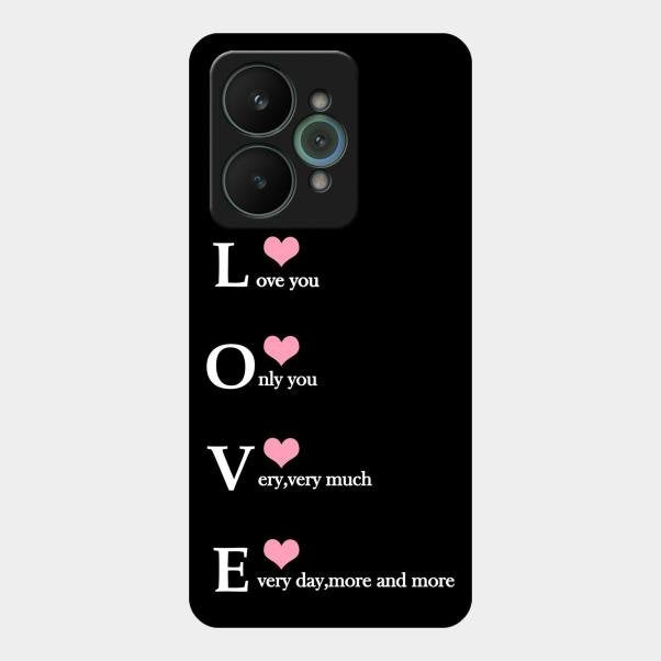 Love Glass Case Cover For Realme 15 5G
