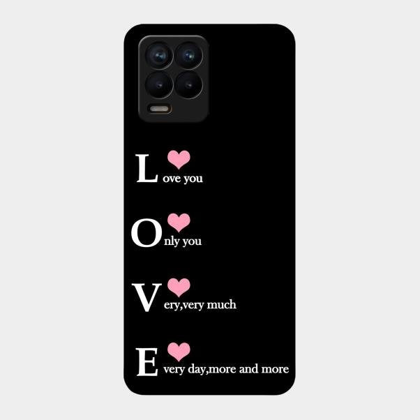 Love Glass Case Cover For Realme 8 Pro