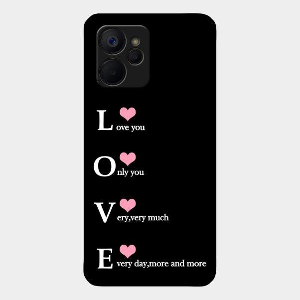 Love Glass Case Cover For Realme 9I 5G