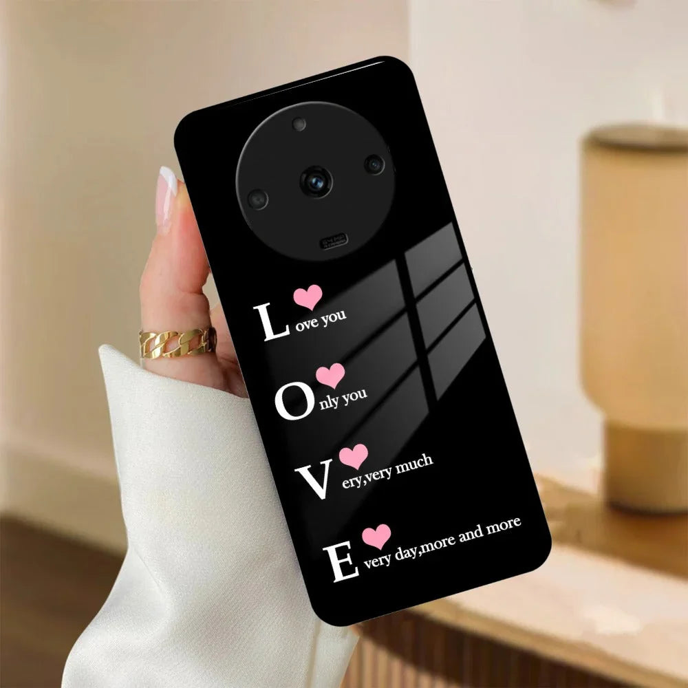 Love Glass Case Cover For Realme/Narzo - ShopOnCliQ