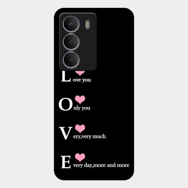 Love Glass Case Cover For Realme P3 Lite 5G