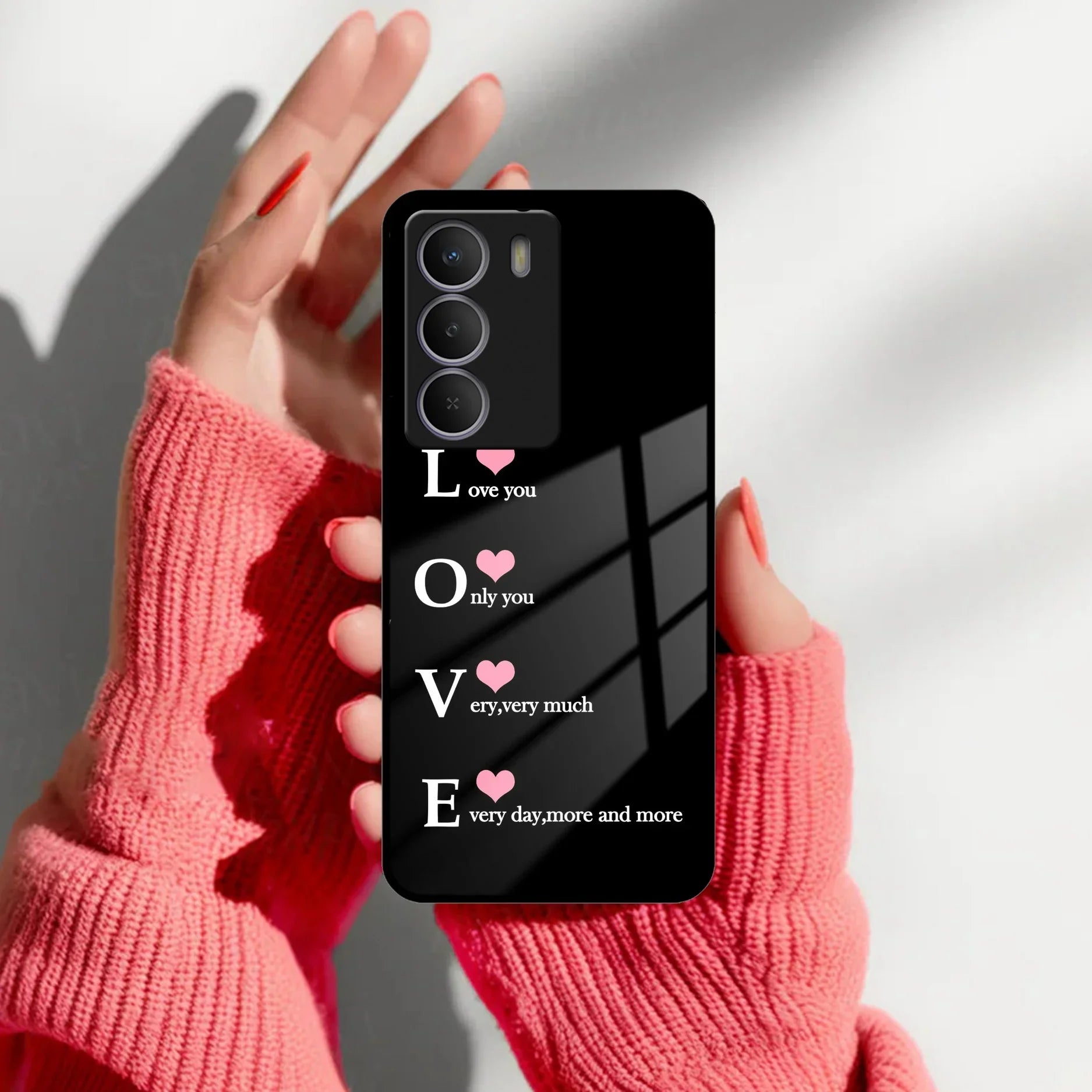 Love Glass Case Cover For Realme/Narzo - ShopOnCliQ