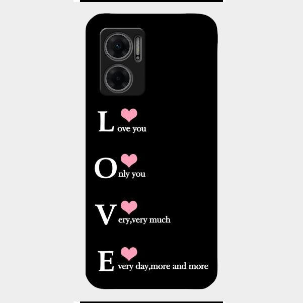 Love Glass Case Cover For Redmi 11 Prime 5G