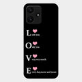 Love Glass Case Cover For Redmi 12 5G