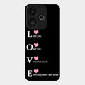 Love Glass Case Cover For Redmi 13 5G