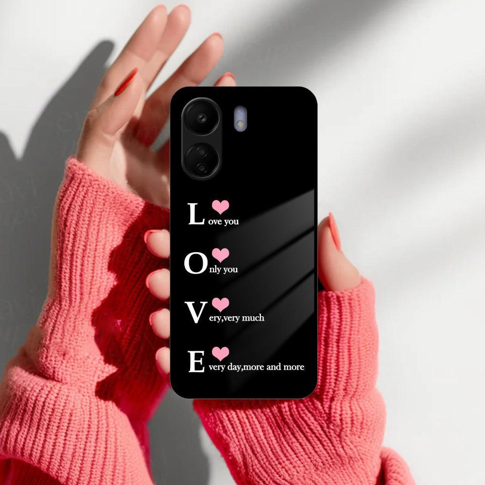 Love Glass Case Cover For Redmi/Xiaomi - ShopOnCliQ