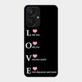 Love Glass Case Cover For Redmi 13C 5G