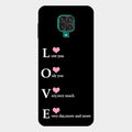 Love Glass Case Cover For Redmi Note 10 Lite