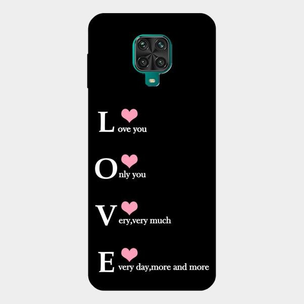 Love Glass Case Cover For Redmi Note 10 Lite