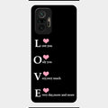 Love Glass Case Cover For Redmi Note 10 Pro Max