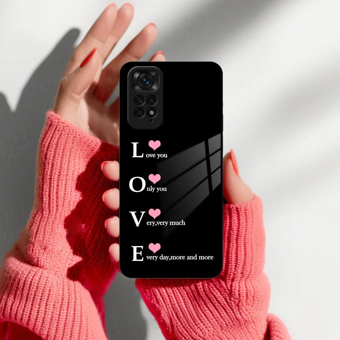 Love Glass Case Cover For Redmi/Xiaomi - ShopOnCliQ