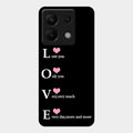 Love Glass Case Cover For Redmi Note 13 Pro 5G