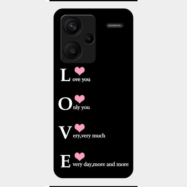 Love Glass Case Cover For Redmi Note 13 Pro Plus 5G