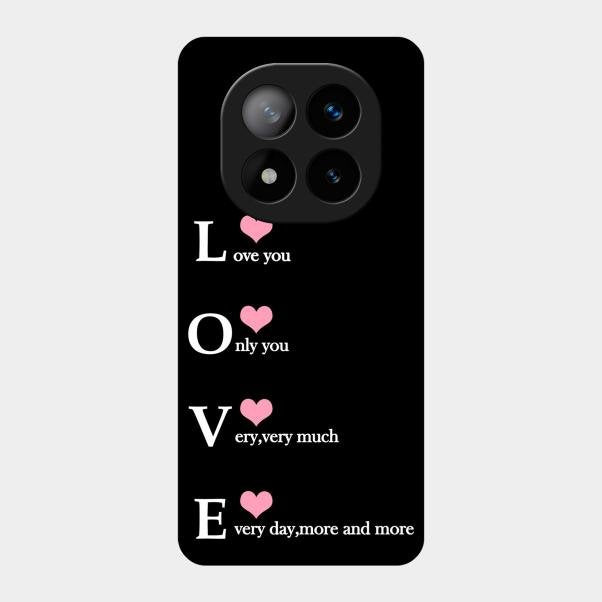 Love Glass Case Cover For Redmi Note 14 Pro Plus 5G