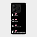 Love Glass Case Cover For Redmi Note 14 Se 5G