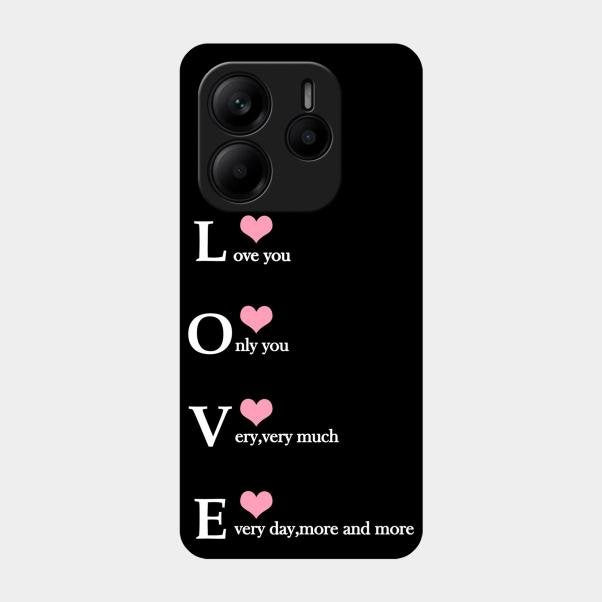 Love Glass Case Cover For Redmi Note 14 Se 5G