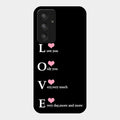 Love Glass Case Cover For Samsung Galaxy A54 5G