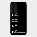 Love Glass Case Cover For Samsung Galaxy A55 5G