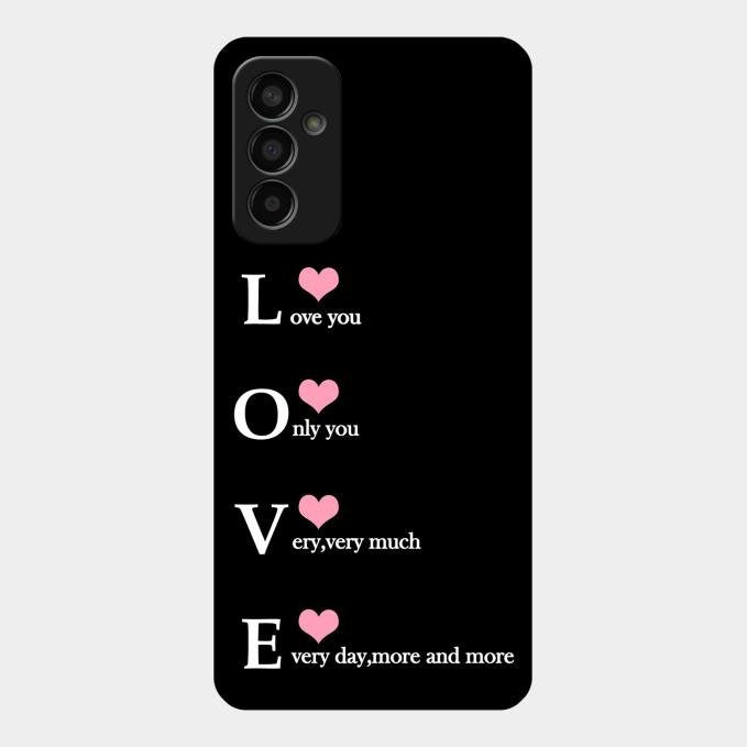 Love Glass Case Cover For Samsung Galaxy F13