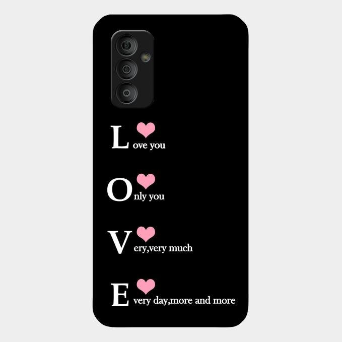 Love Glass Case Cover For Samsung Galaxy F23 5G