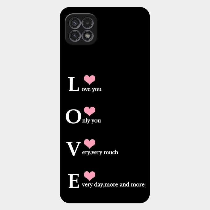 Love Glass Case Cover For Samsung Galaxy F42 5G
