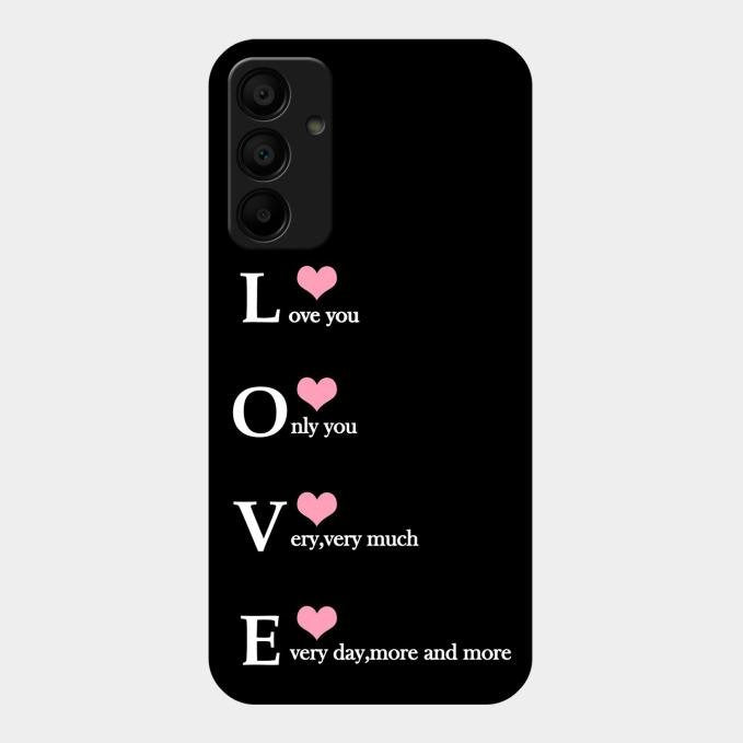 Love Glass Case Cover For Samsung Galaxy M15 5G