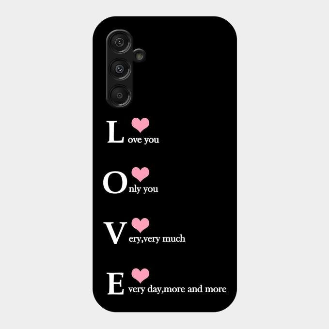 Love Glass Case Cover For Samsung Galaxy M34 5G