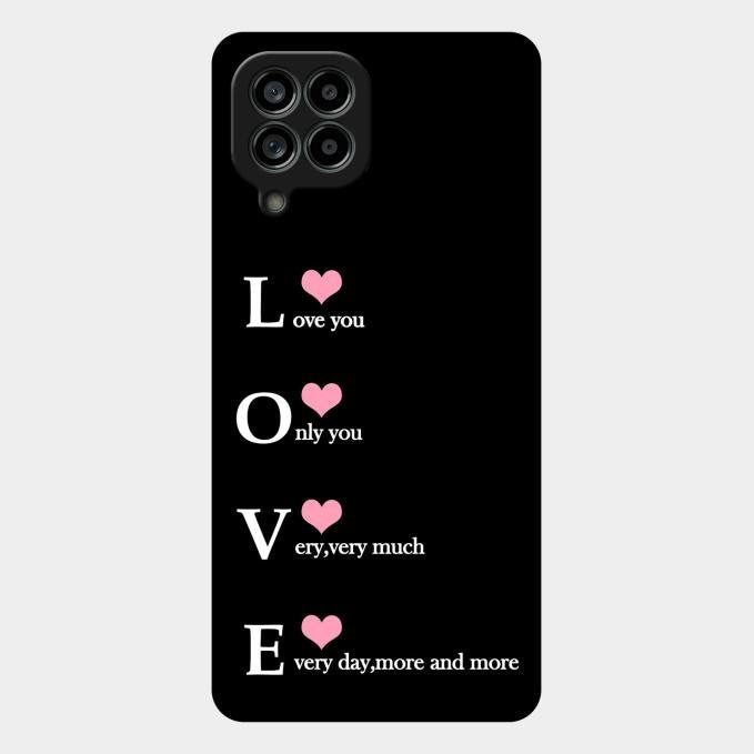 Love Glass Case Cover For Samsung Galaxy M53 5G