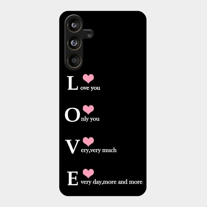 Love Glass Case Cover For Samsung Galaxy M55 5G