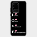 Love Glass Case Cover For Samsung Galaxy S20 Ultra