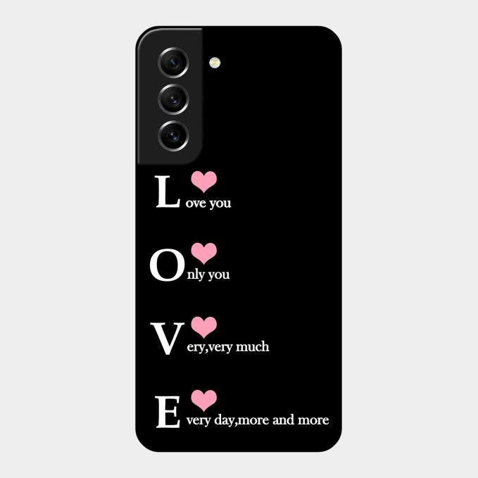 Love Glass Case Cover For Samsung Galaxy S21 Fe 5G