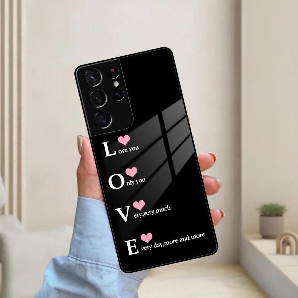 Love Glass Case Cover For Samsung - ShopOnCliQ