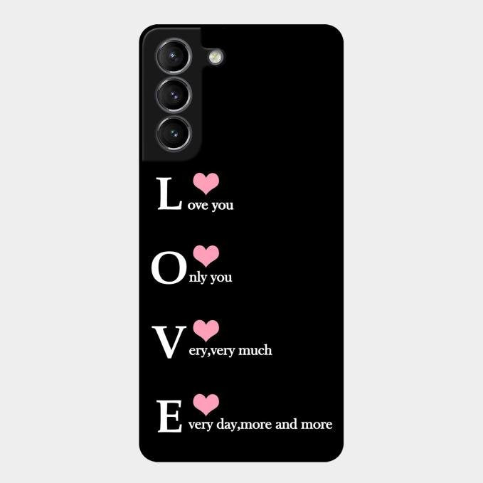 Love Glass Case Cover For Samsung Galaxy S21