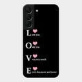 Love Glass Case Cover For Samsung Galaxy S22 5G