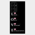 Love Glass Case Cover For Samsung Galaxy S22 Ultra 5G