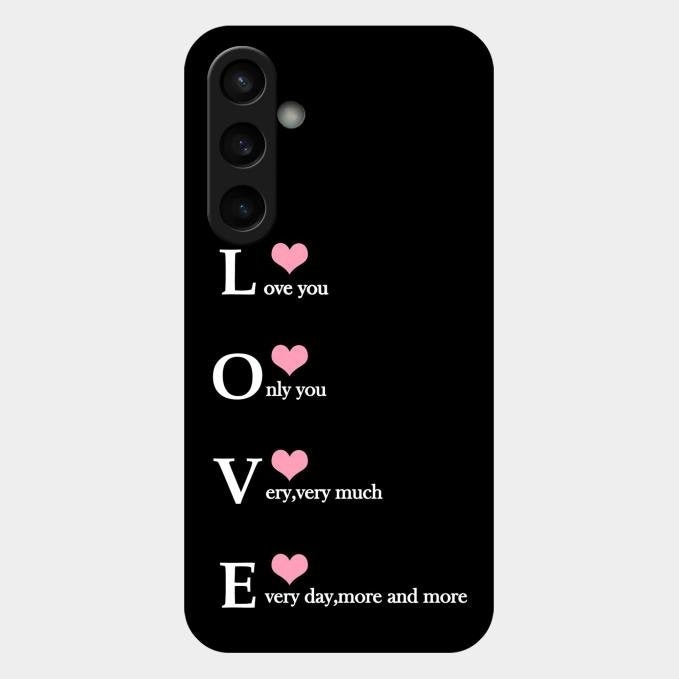 Love Glass Case Cover For Samsung Galaxy S23 Fe 5G