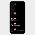 Love Glass Case Cover For Samsung Galaxy S23 Plus 5G