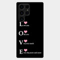 Love Glass Case Cover For Samsung Galaxy S23 Ultra 5G