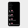 Love Glass Case Cover For Samsung Galaxy S24 Plus 5G