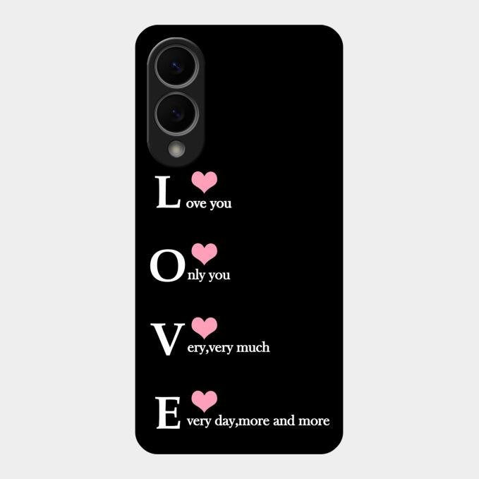Love Glass Case Cover For Samsung Galaxy S25 Edge 5G