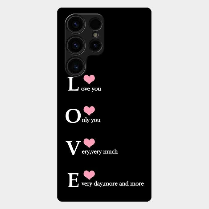 Love Glass Case Cover For Samsung Galaxy S26 Ultra 5G