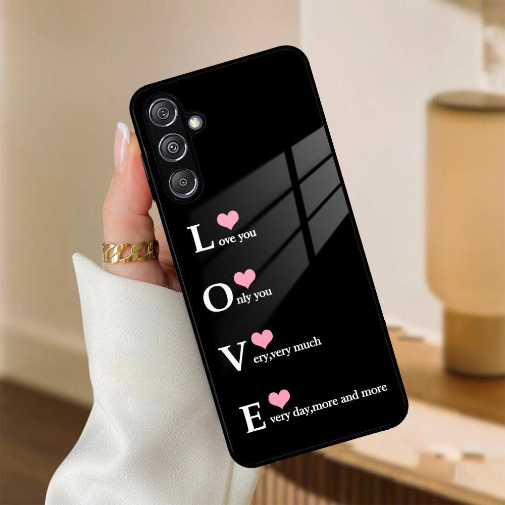 Love Glass Case Cover For Samsung